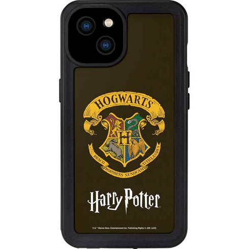 Wizarding World Harry Potter Hogwarts Houses Crest iPhone 15 Plus Waterproof Case